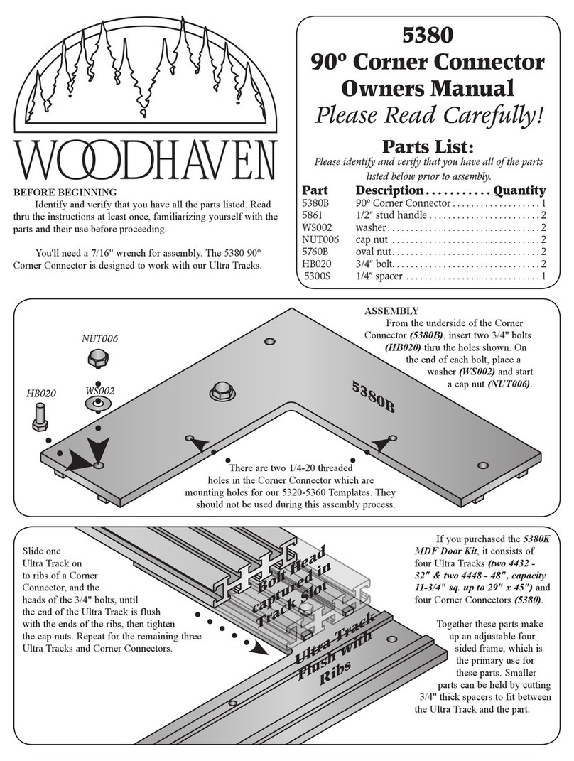 Woodhaven 5380 owner's manual