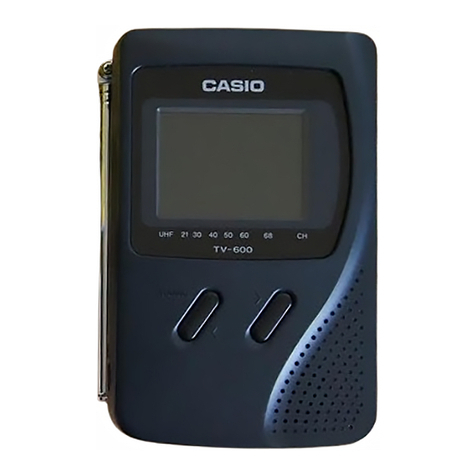 Casio TV-600B Troubleshooting guide