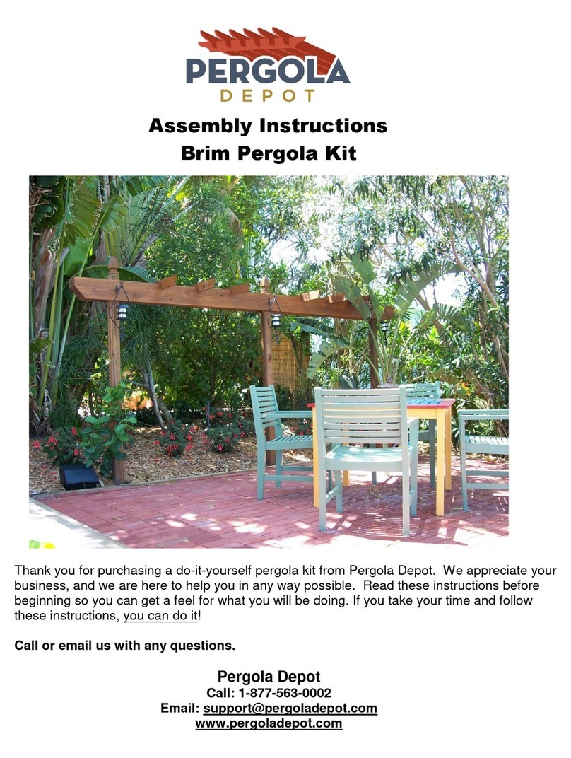 PERGOLA Brim Pergola Kit Assembly instructions