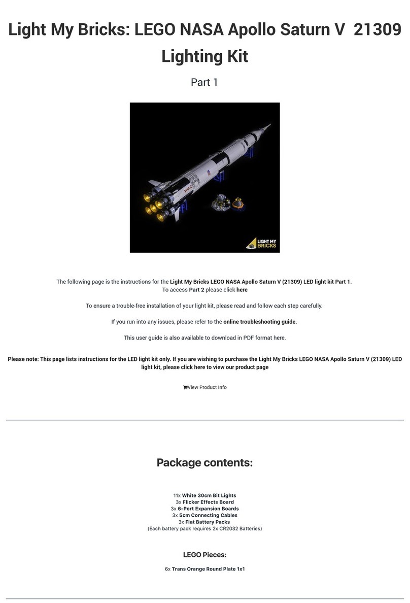 Lightmybricks LEGO NASA Apollo Saturn V 21309 Lighting Kit manual