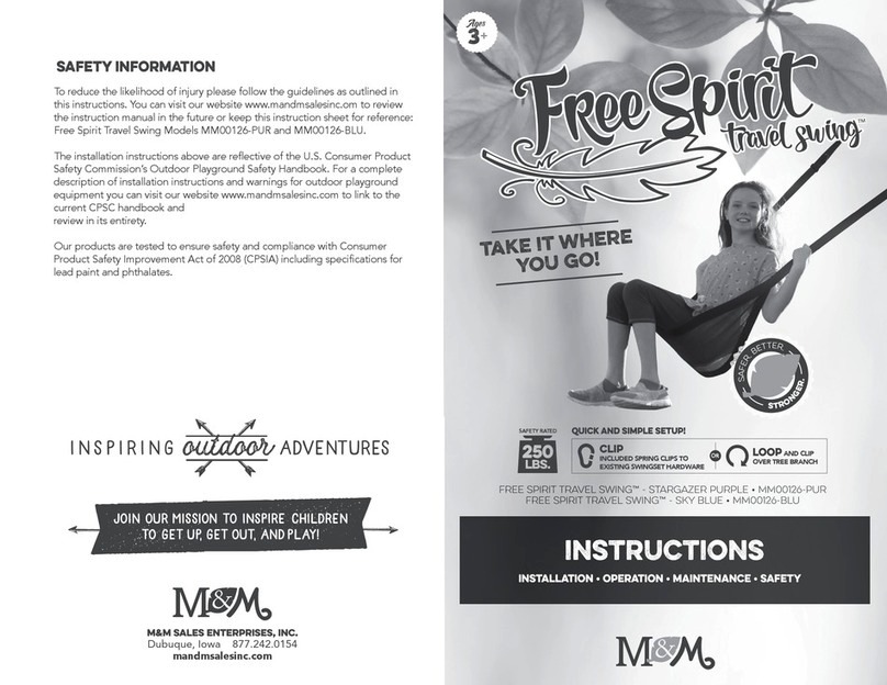 M&M Freespirit travel swing MM00126-PUR instructions