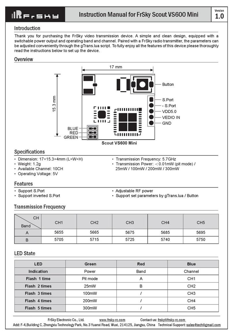 FrSky Scout VS600 Mini instruction manual FrSky Scout VS600 Mini instruction manual