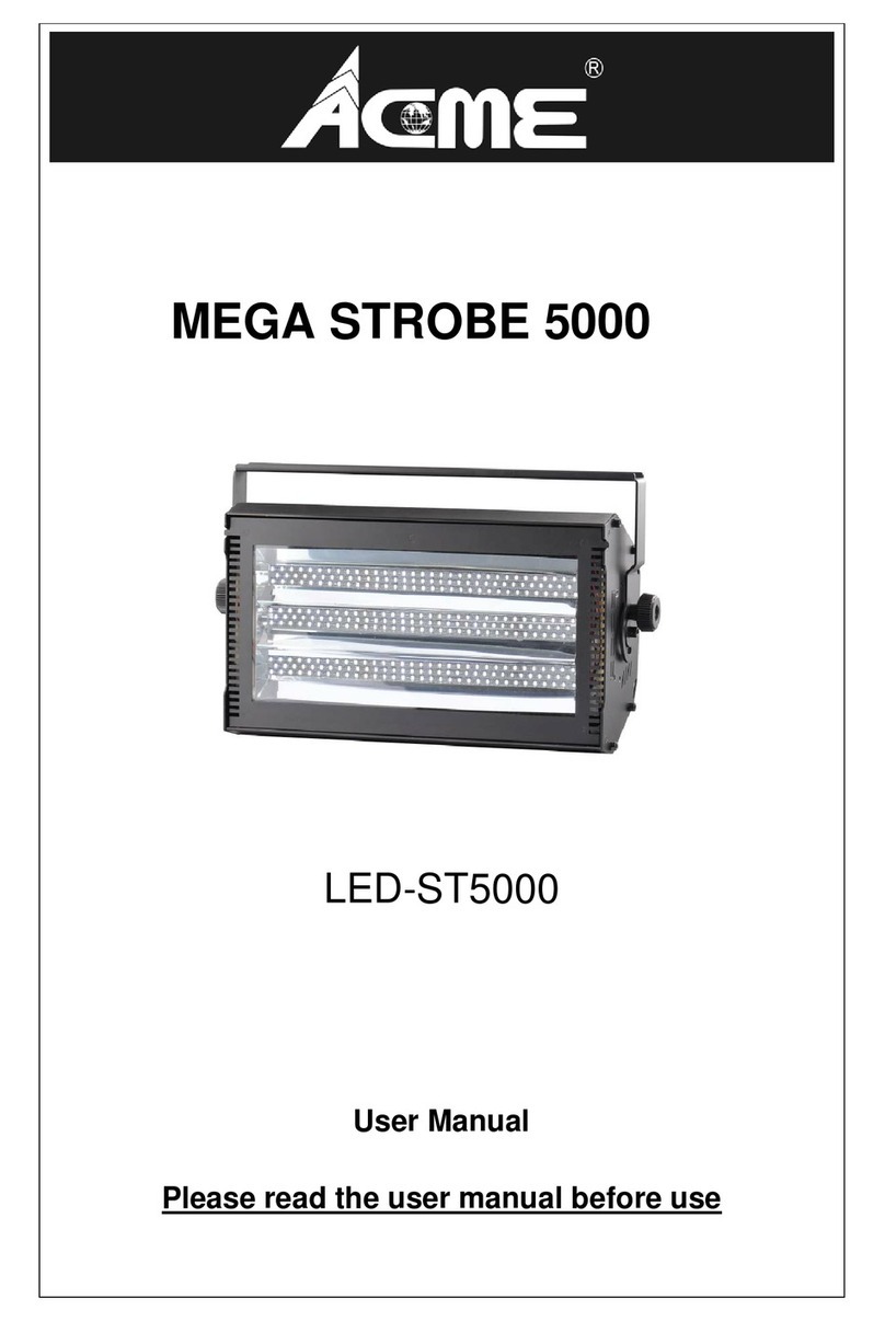 ACME MEGA STROBE 5000 user manual