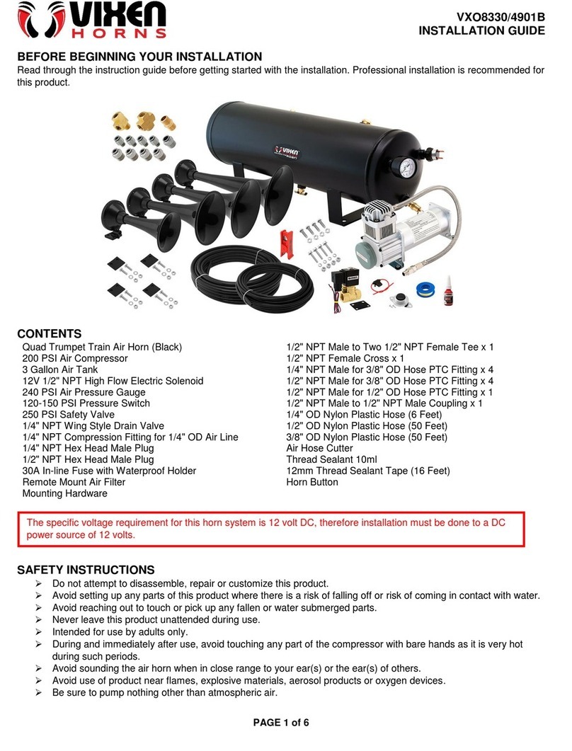 Vixen Horns VXO8330/4901B installation guide