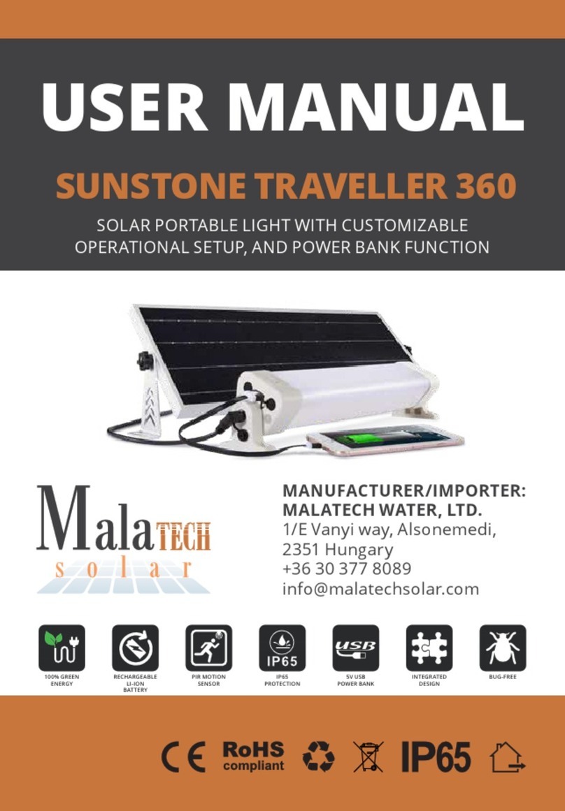 Malatech SUNSTONE TRAVELLER 360 user manual