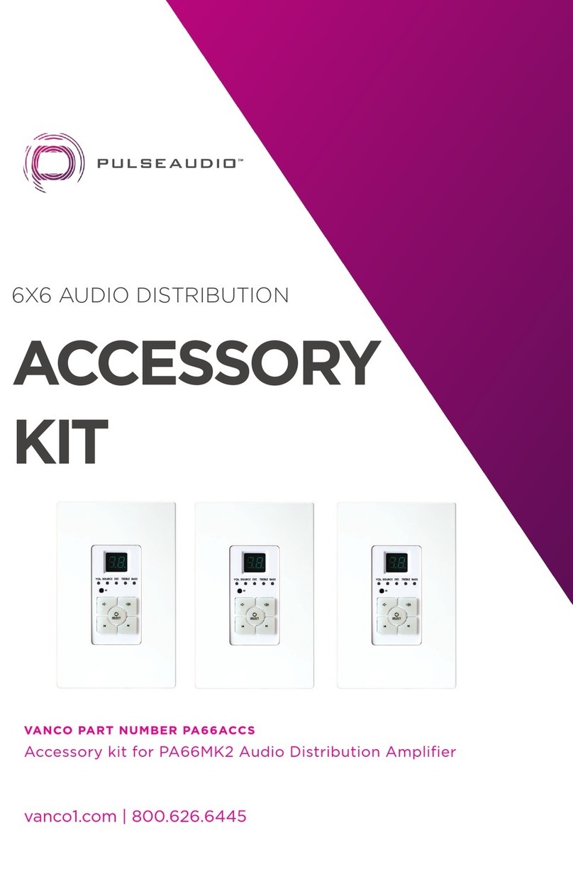 PulseAudio PA66ACCS manual