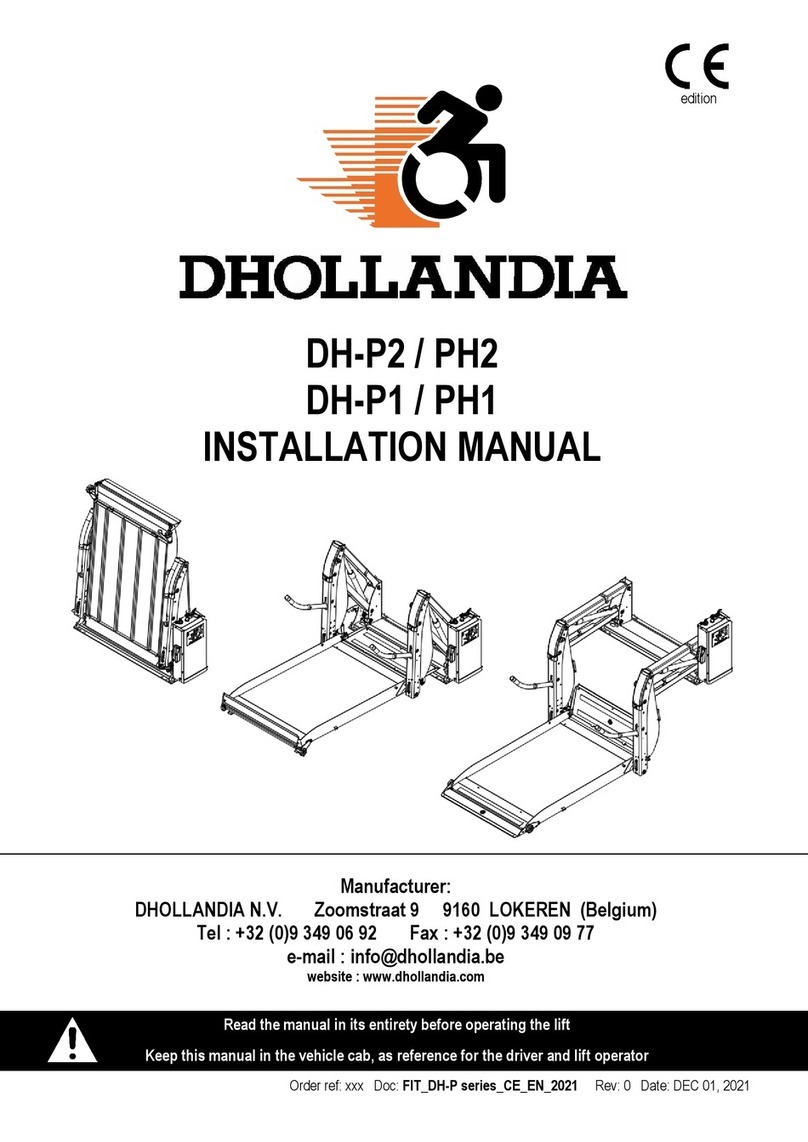 Dhollandia DH-P2 installation manual