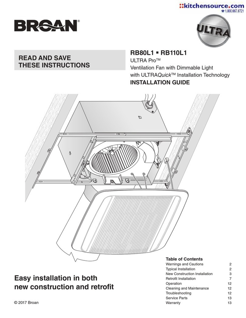 Broan ULTRA Pro RB80L1 installation guide