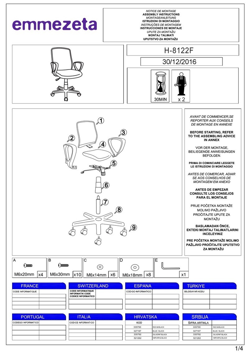 Emmezeta H-8122F Assembly instructions
