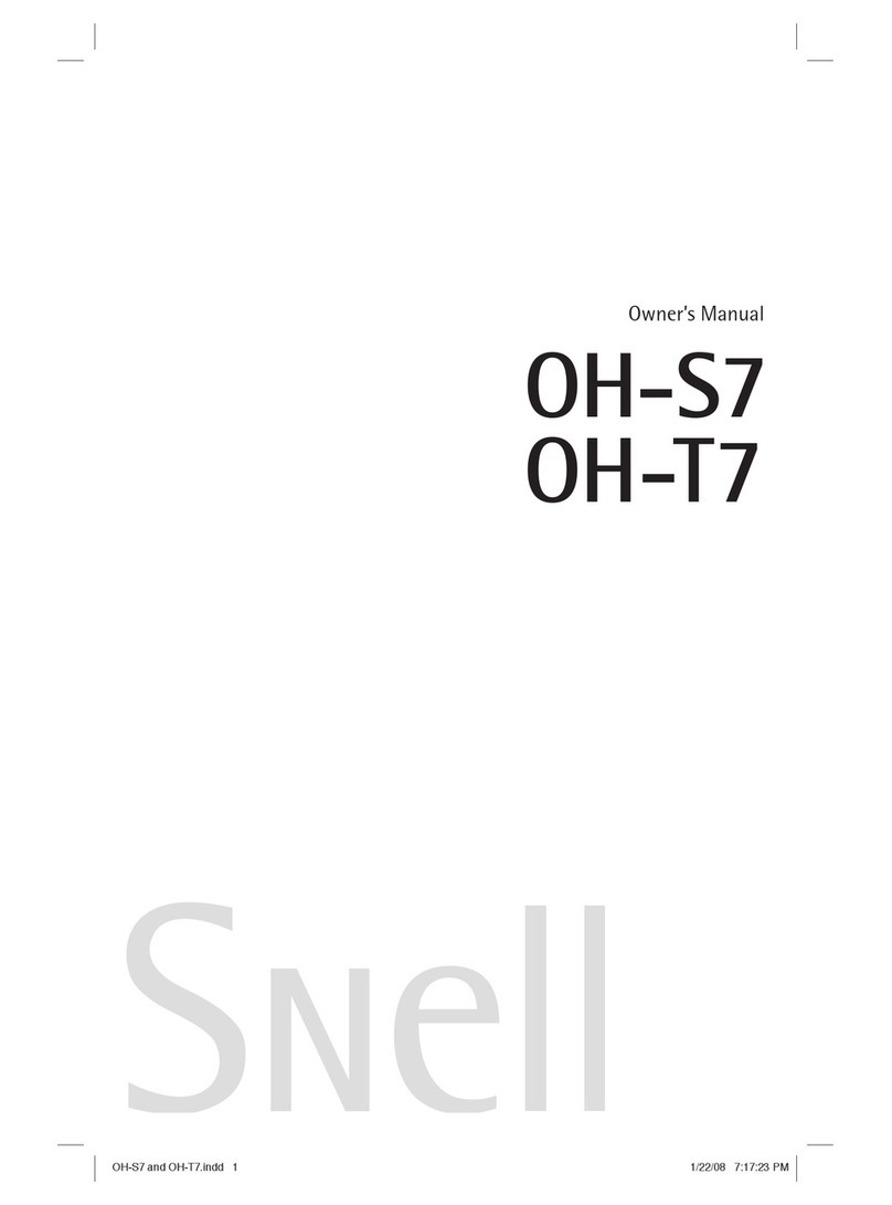 Snell OH-S7 owner's manual