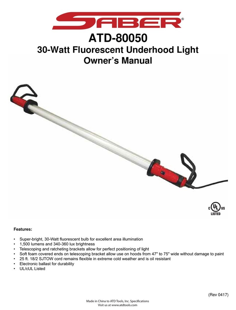 Saber Compact ATD-80050 owner's manual