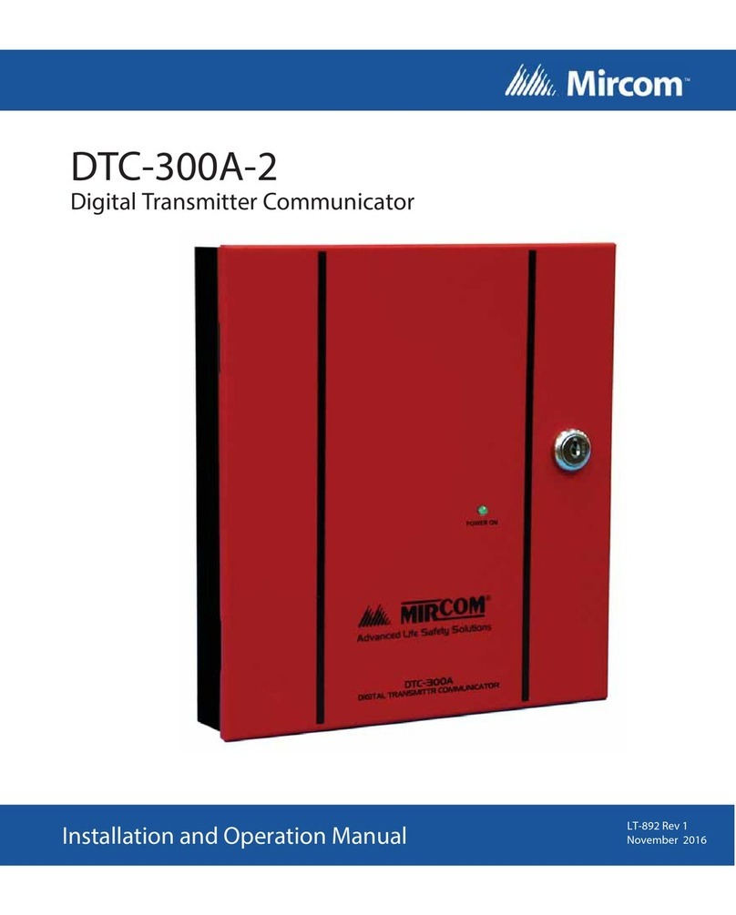 Mircom DTC-300A-2 Installation and operation manual