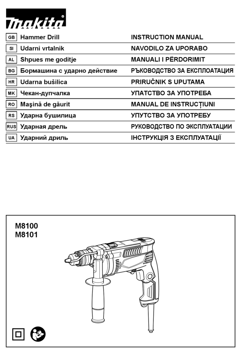 Maktec M8100 User manual