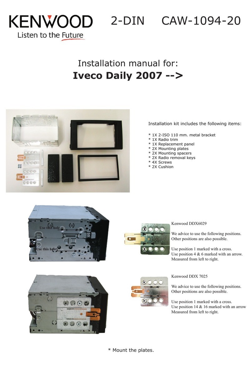Kenwood Iveco Daily 2007 installation manual
