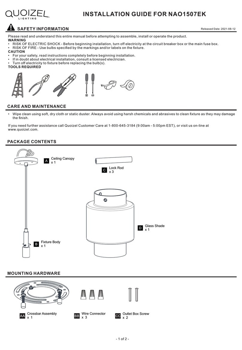 Quoizel NAO1507EK User manual