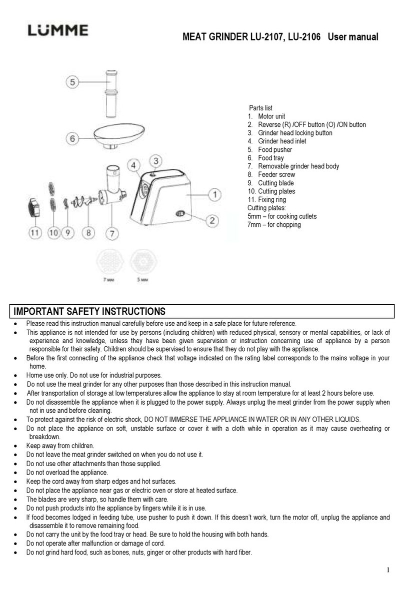 Lumme LU-2107 User manual