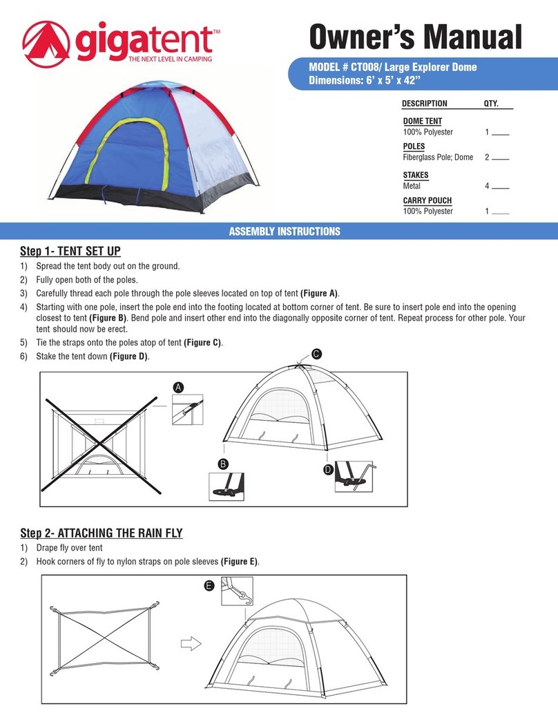 GigaTent CT008 User manual