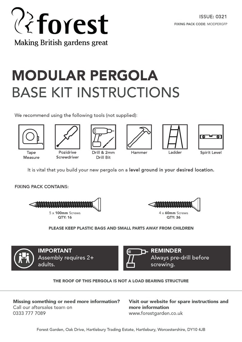 Forest MODULAR PERGOLA instructions