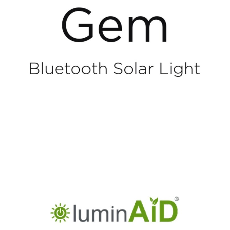 LuminAID Gem quick start guide