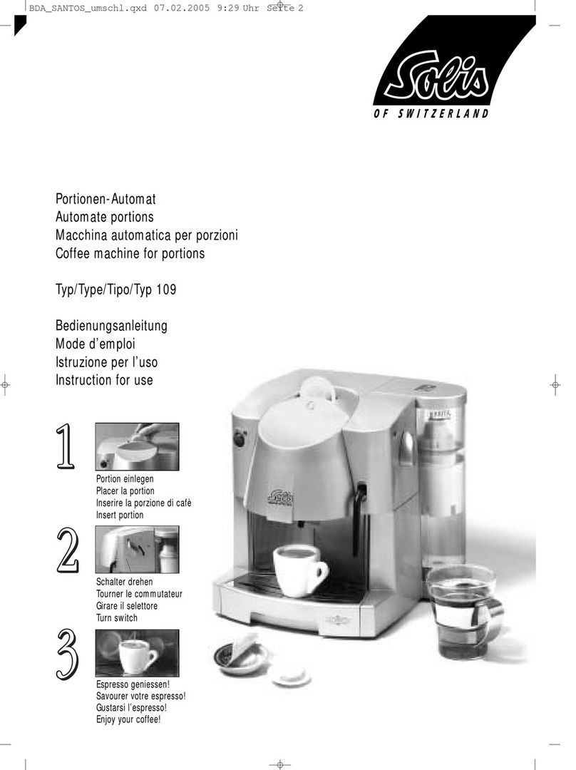 SOLIS 109 User manual