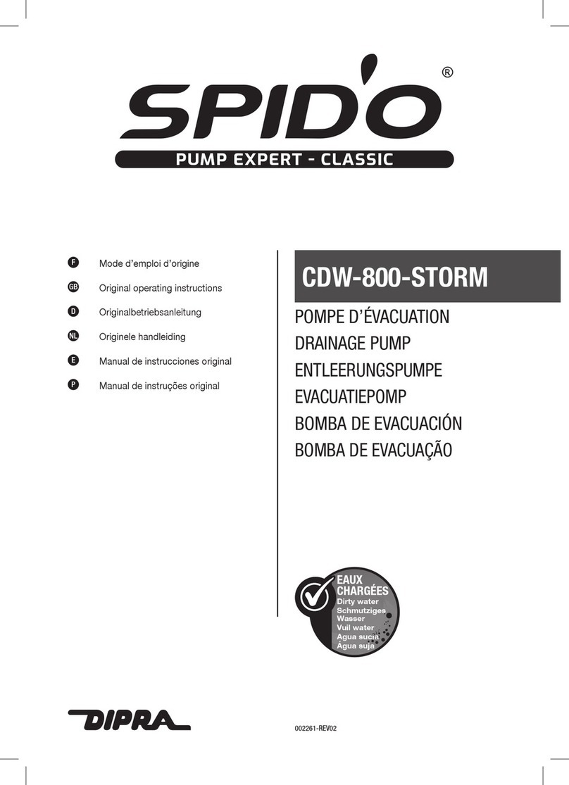 DIPRA SPIDO CDW-800-STORM Original operating instructions
