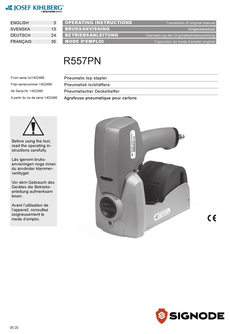 Signode Josef Kihlberg R557PN operating instructions