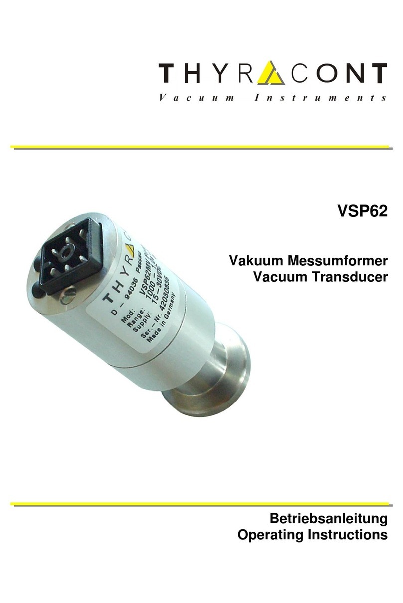 Thyracont VSP62 operating instructions