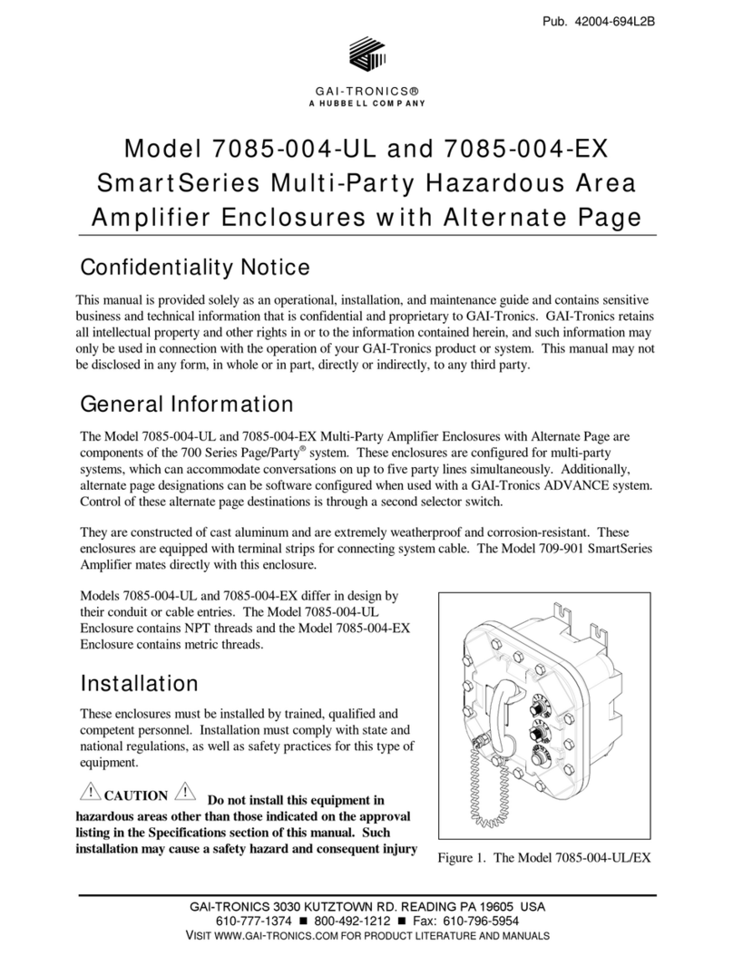 Hubbell GAI-Tronics Smart Series manual