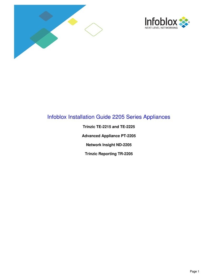 Infoblox TE-2215 installation guide Infoblox TE-2215 installation guide