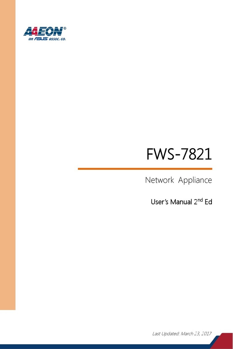 Asus AAEON FWS-7821 user manual