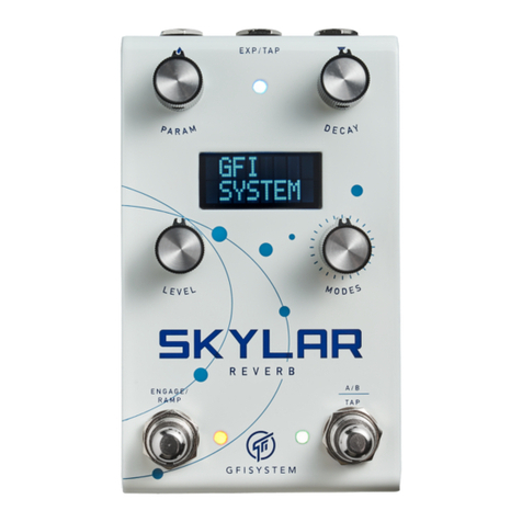 GFI System SKYLAB REVERB User manual GFI System SKYLAB REVERB User manual