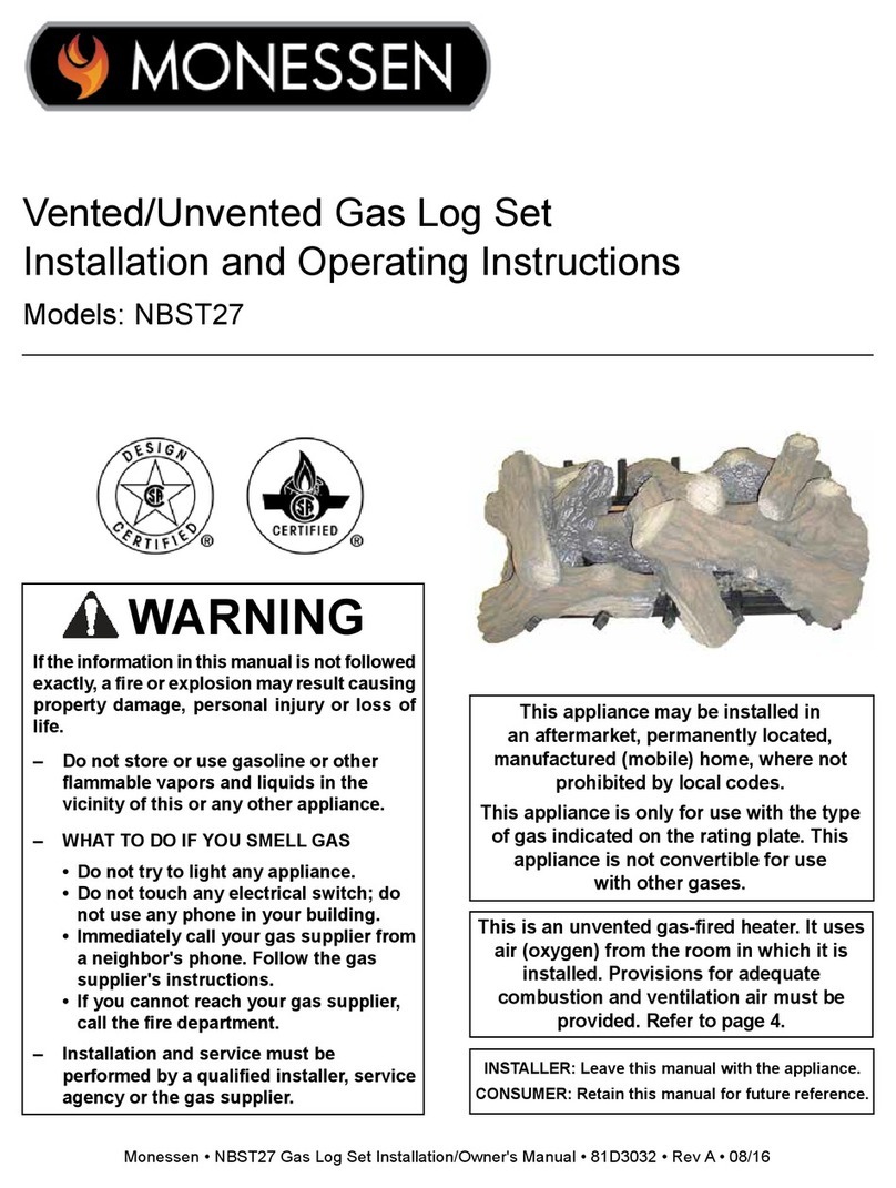 Vermont Castings NBST27-F Installation and operating instructions