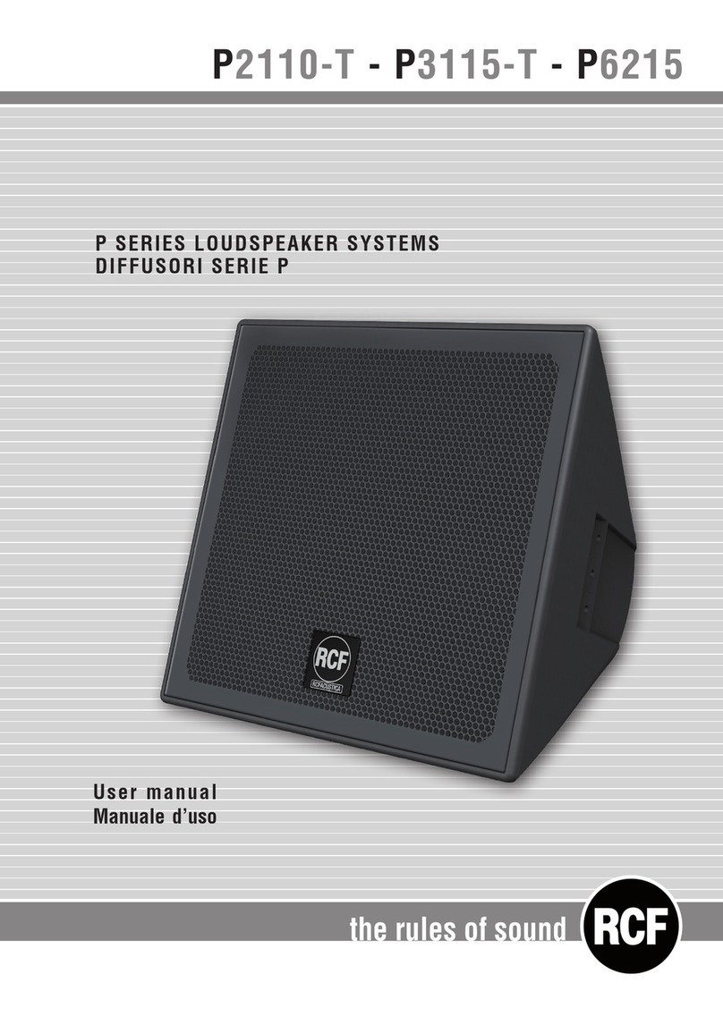 RCF P2110-T User manual