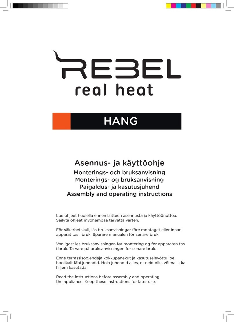 Rebel HANG Assembly and operating instructions Rebel HANG Assembly and operating instructions