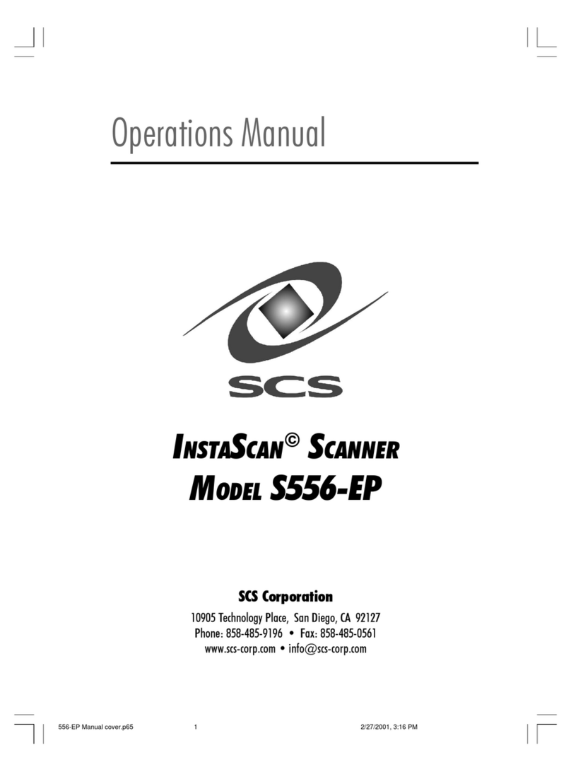 SCS INSTASCAN S556-EP Operation manual
