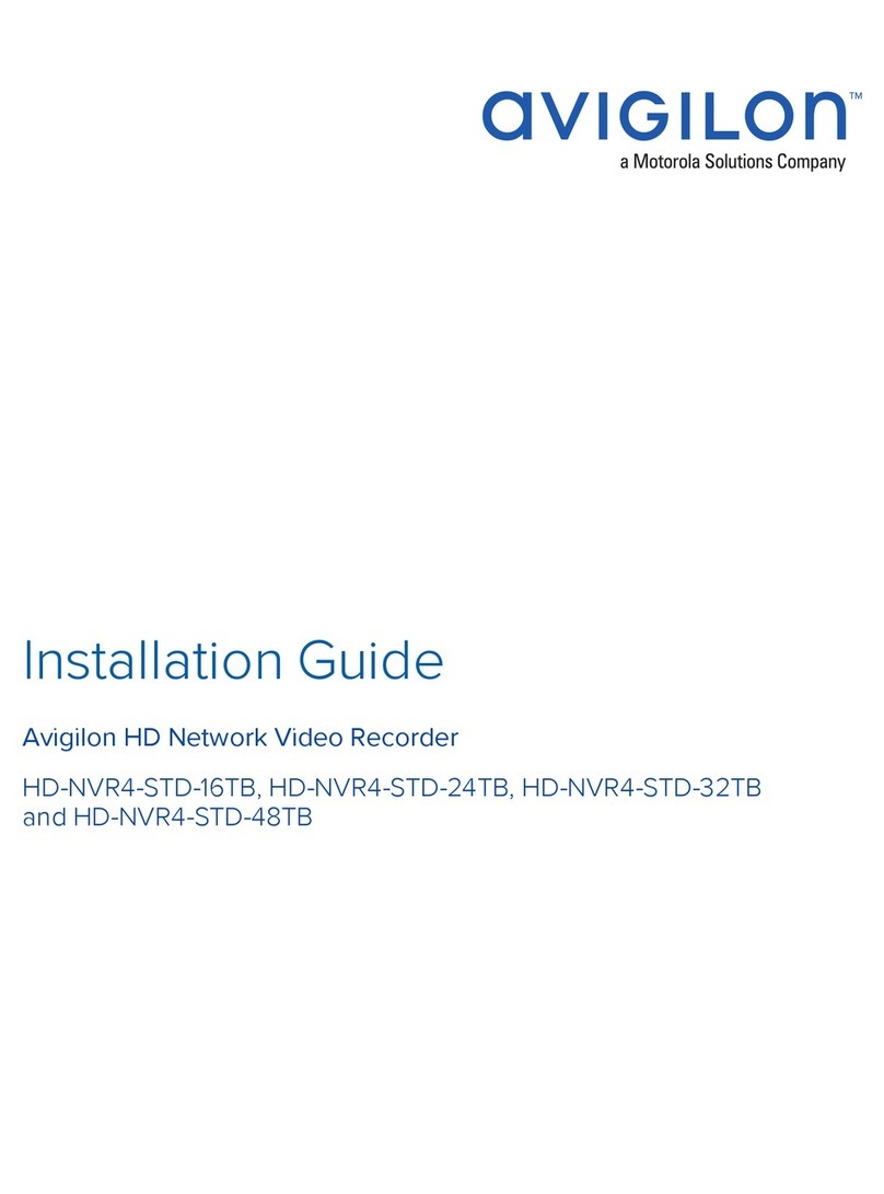 Motorola solutions avigilon HD-NVR4-STD-16TB installation guide