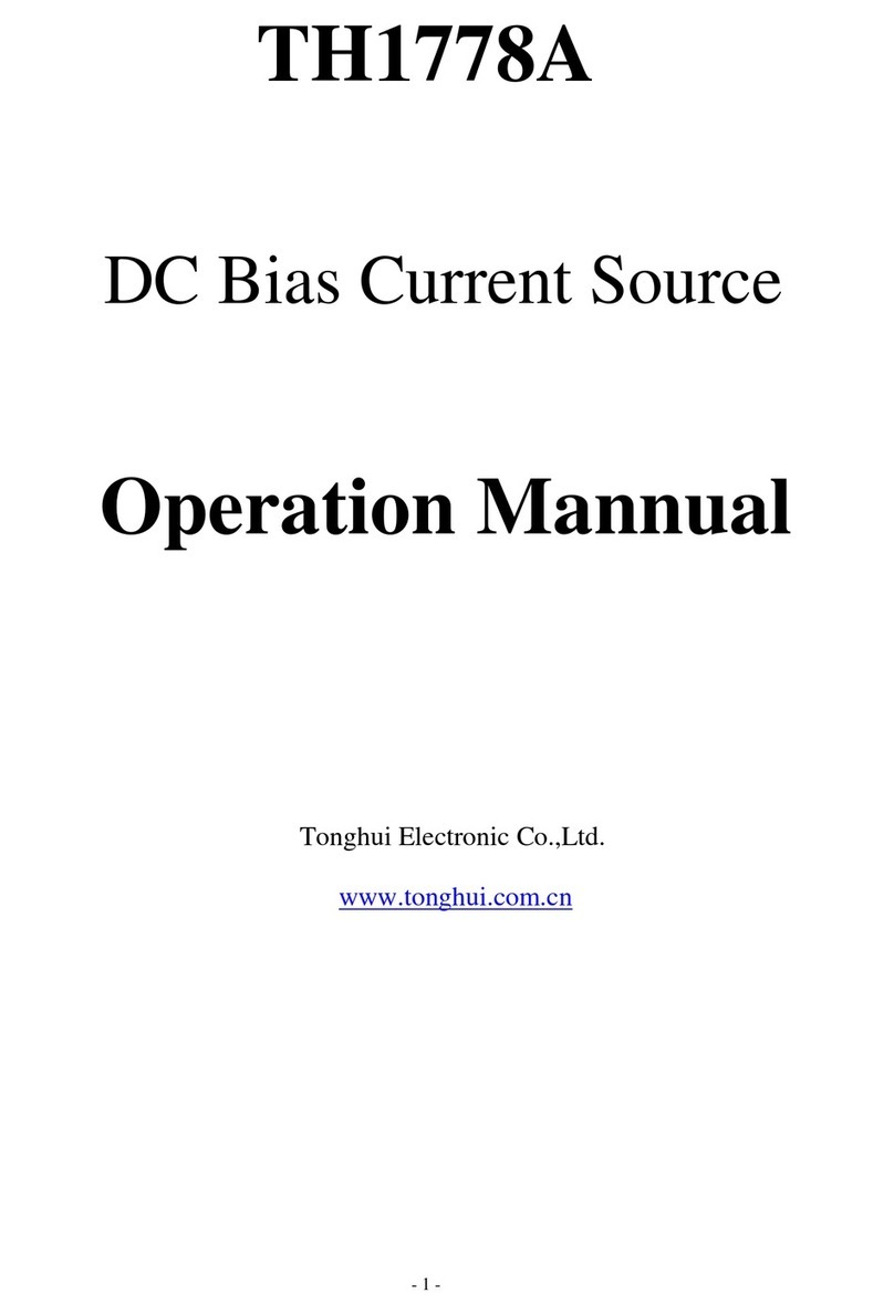 Tonghui Electronics TH1778A Operation manual