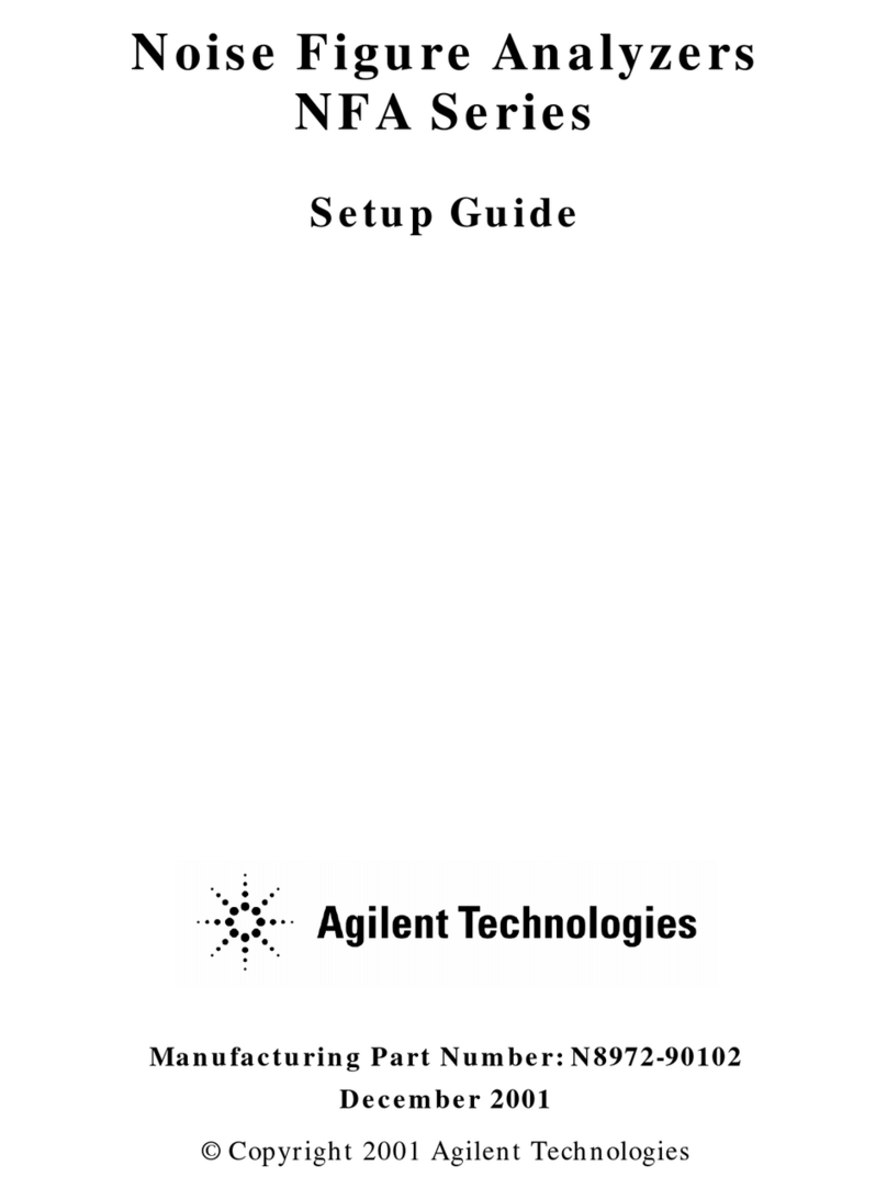 Agilent Technologies NFA Series User manual