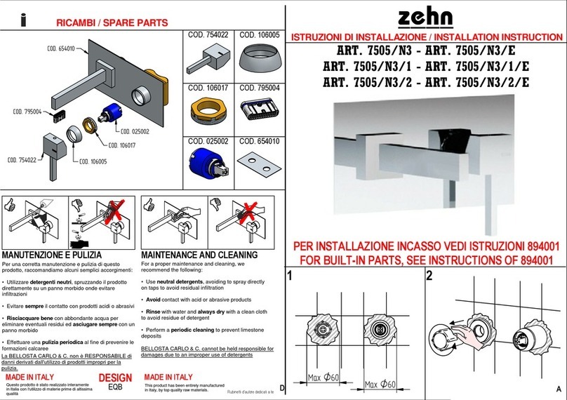 Zehnder Rittling 7505/N3 User manual