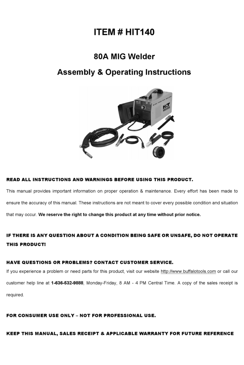 Buffalo Tools HIT140 Assembly & operating instructions