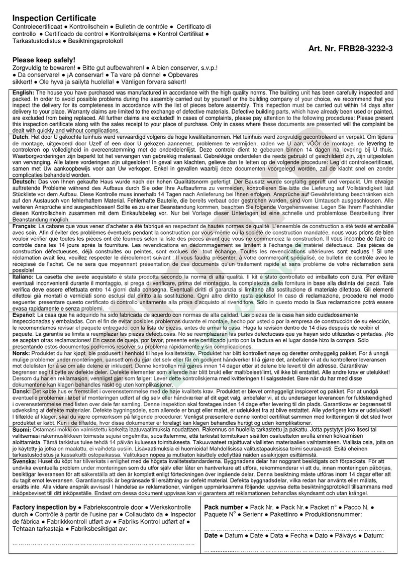 Palmako FRB28-3232-3 User manual