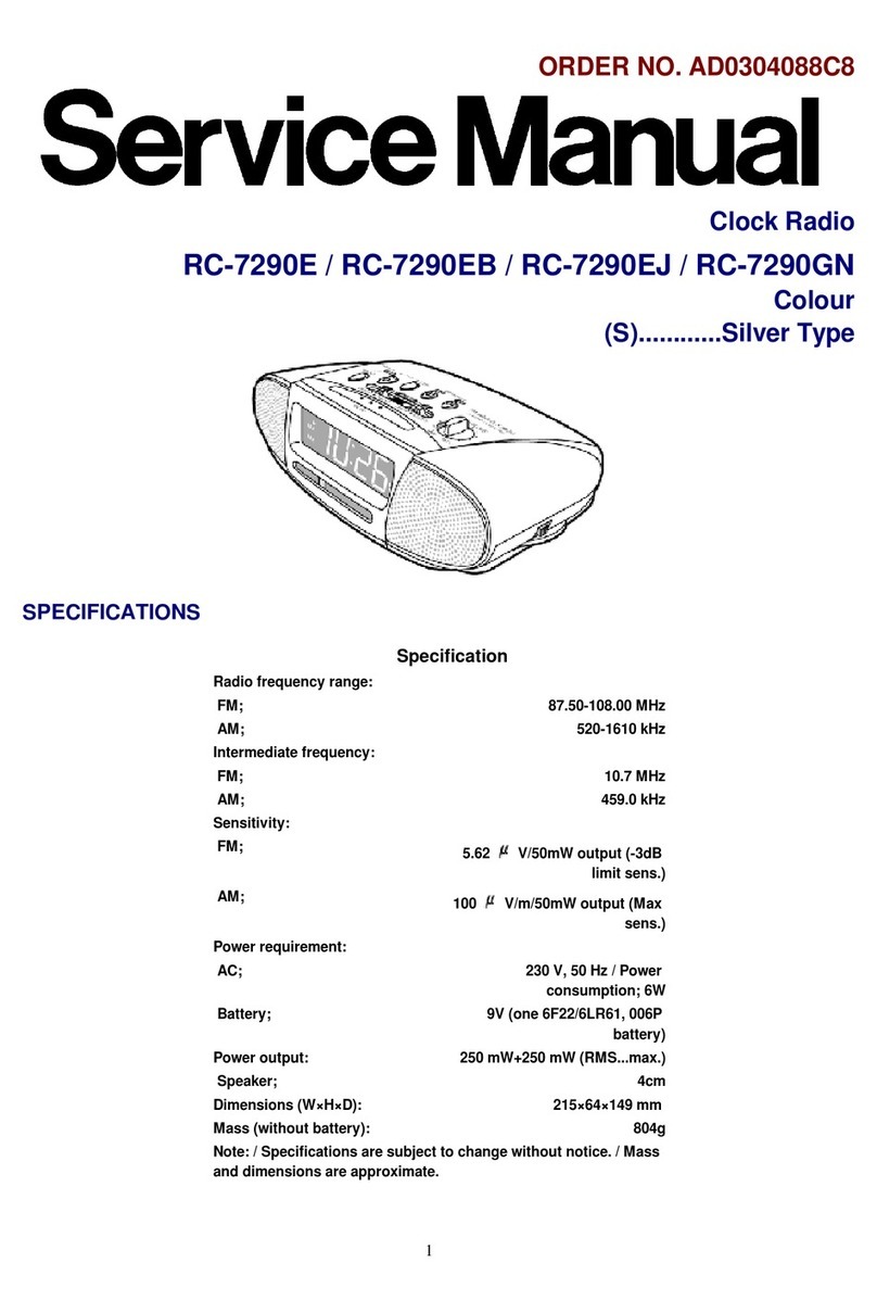 Panasonic RC-7290E User manual