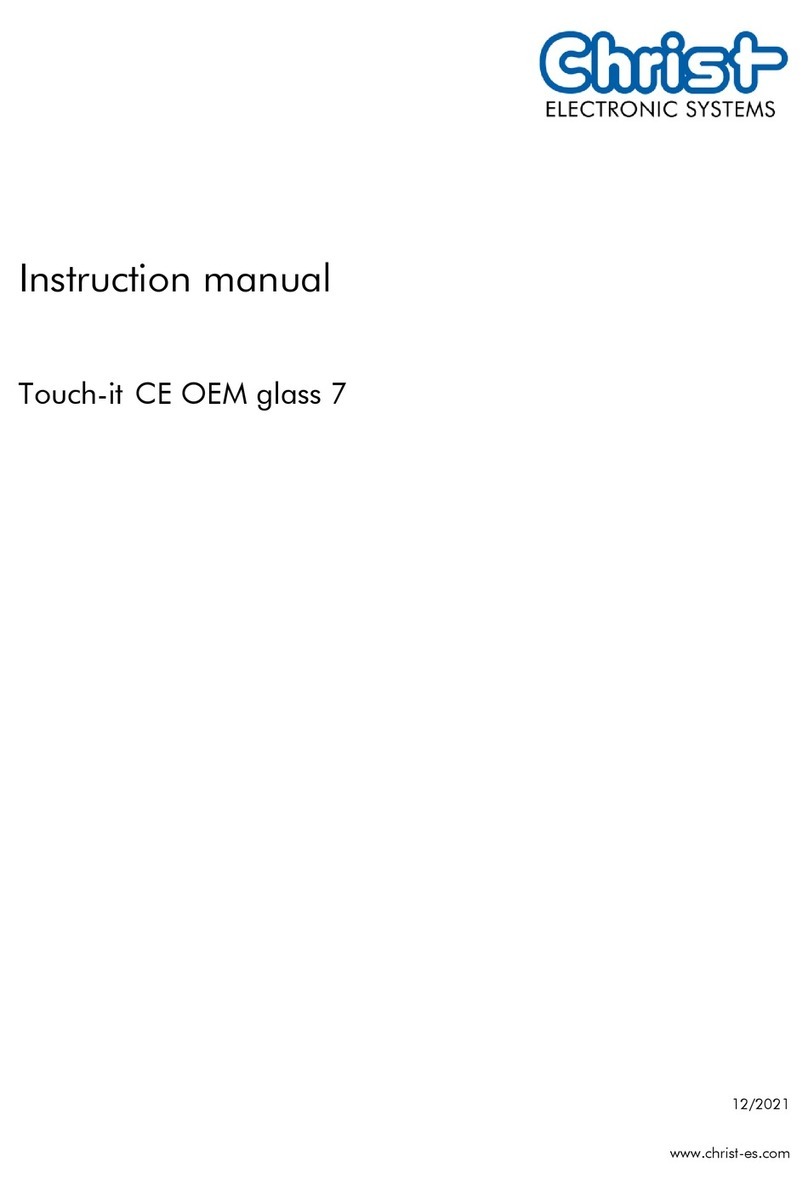 Christ Touch-itsCE OEM glass 7 User manual