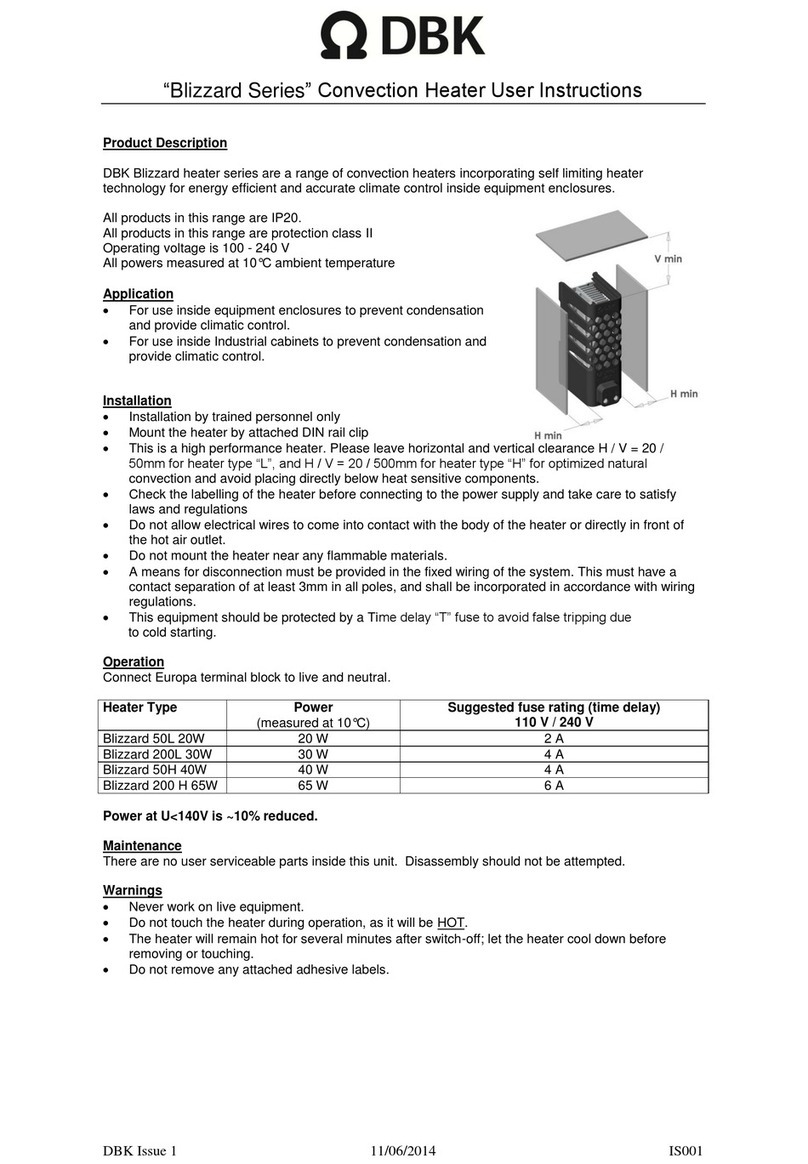 DBK Blizzard Series User instructions