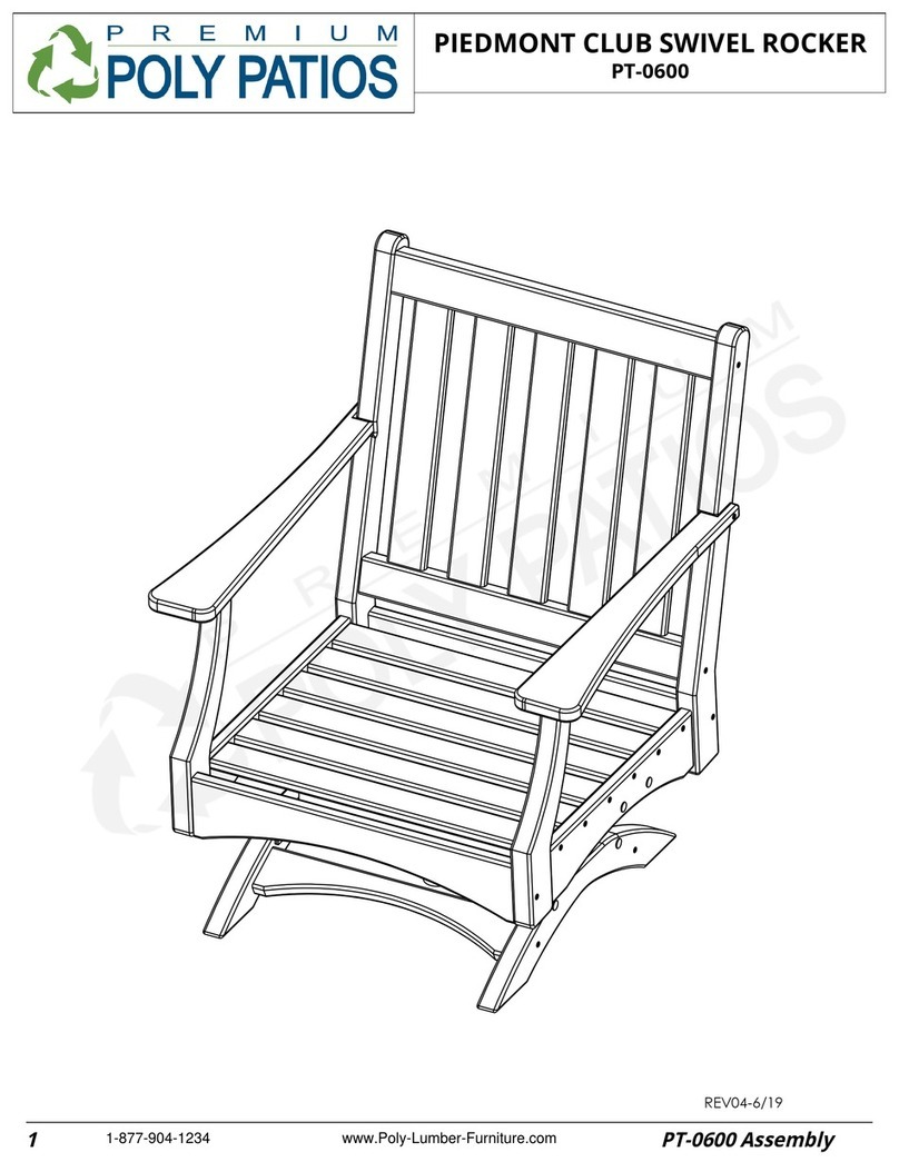 Premium Poly Patios Breezesta PT-0600 manual