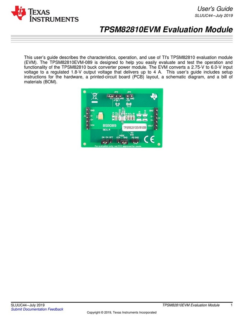 Texas Instruments TPSM82810EVM User manual