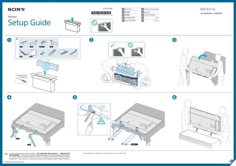Sony Bravia KD-49X8500G User manual Sony Bravia KD-49X8500G User manual