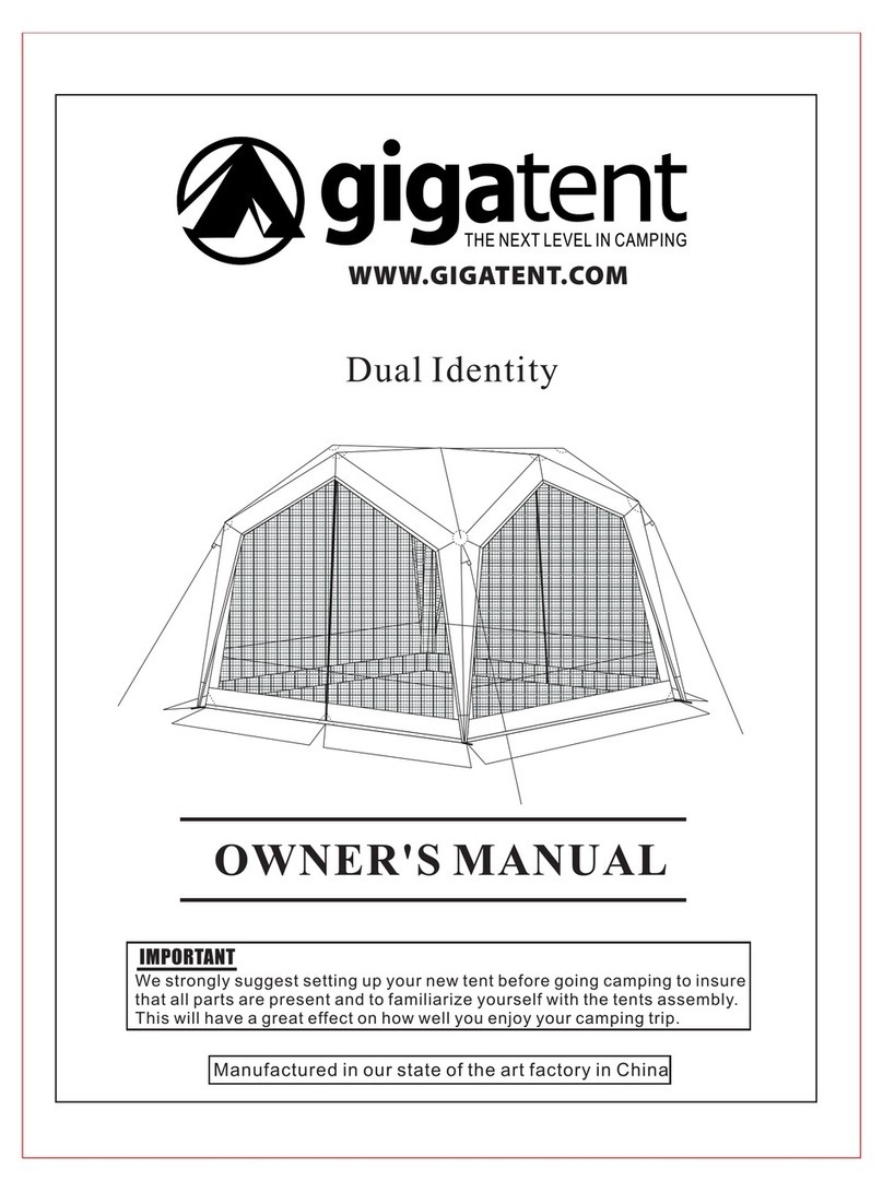 GigaTent Dual Identity owner's manual