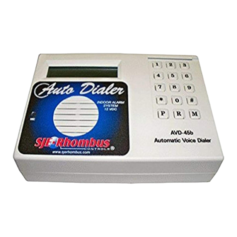 SJE Rhombus Auto Dialer AVD-45b installation instructions