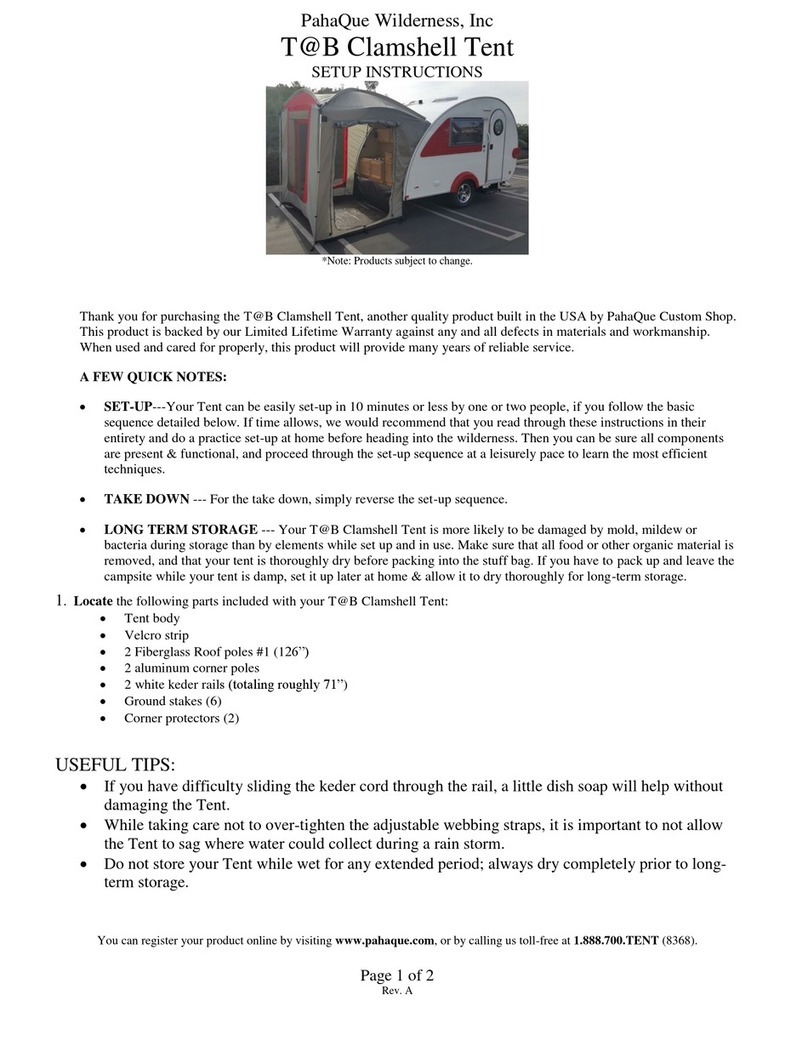PahaQue Wilderness TaB Clamshell Tent Setup instructions